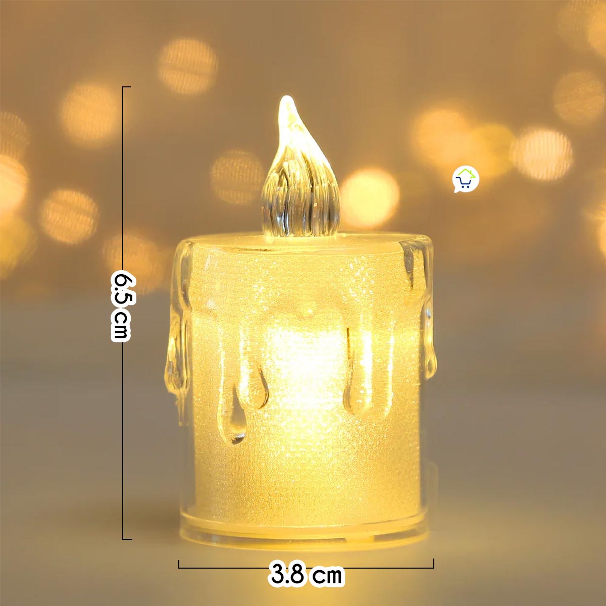 Velas Led X24 Efecto Cristal 20190