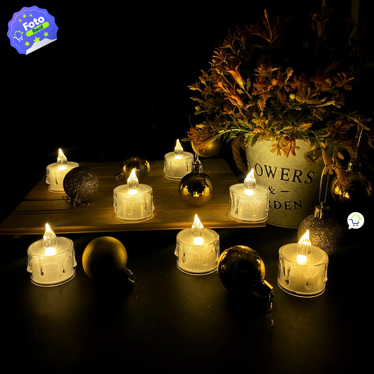 Velas Led X24 Efecto Cristal 20190