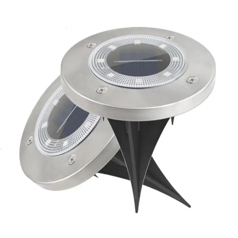 Luces Led X4 Suelo Recarga Solar 23d129