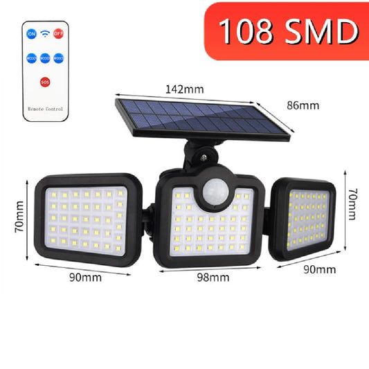 Luces Con Panel Solar Y Sensor De Movimi